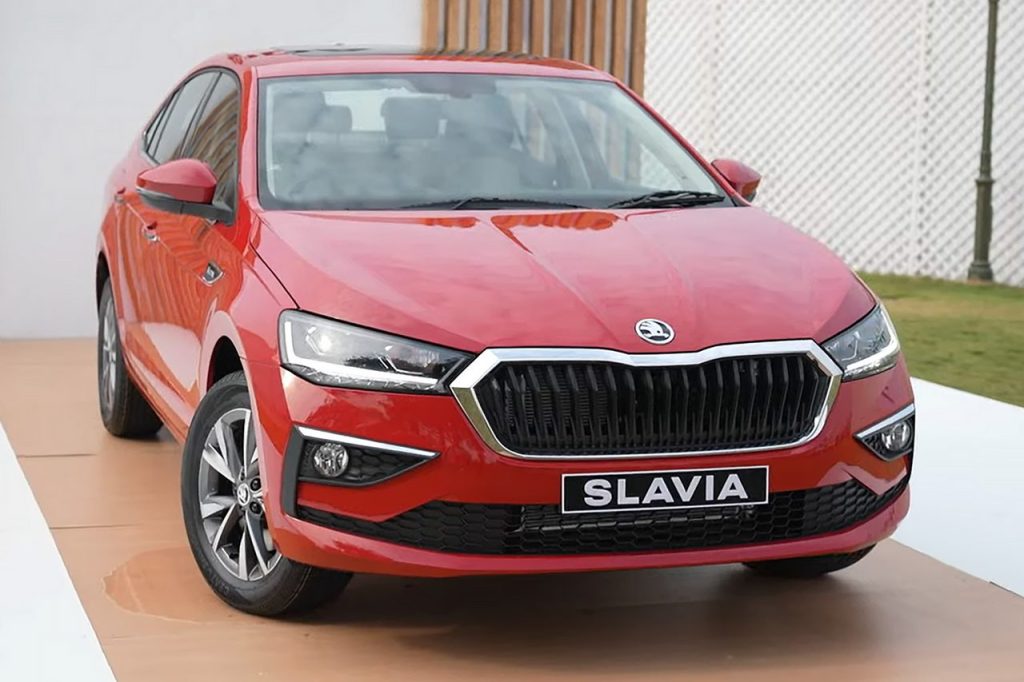 facelifted Skoda Slavia